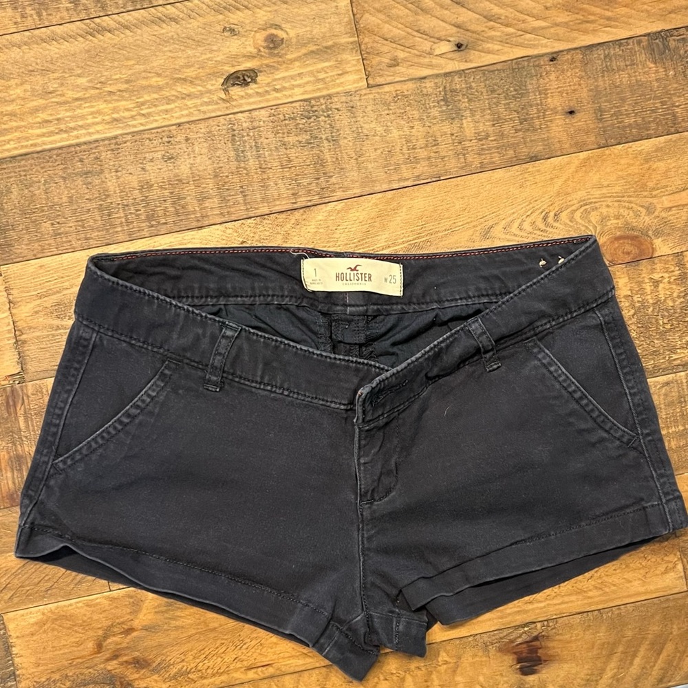 Hollister Navy Blue Short Shorts Sz 1